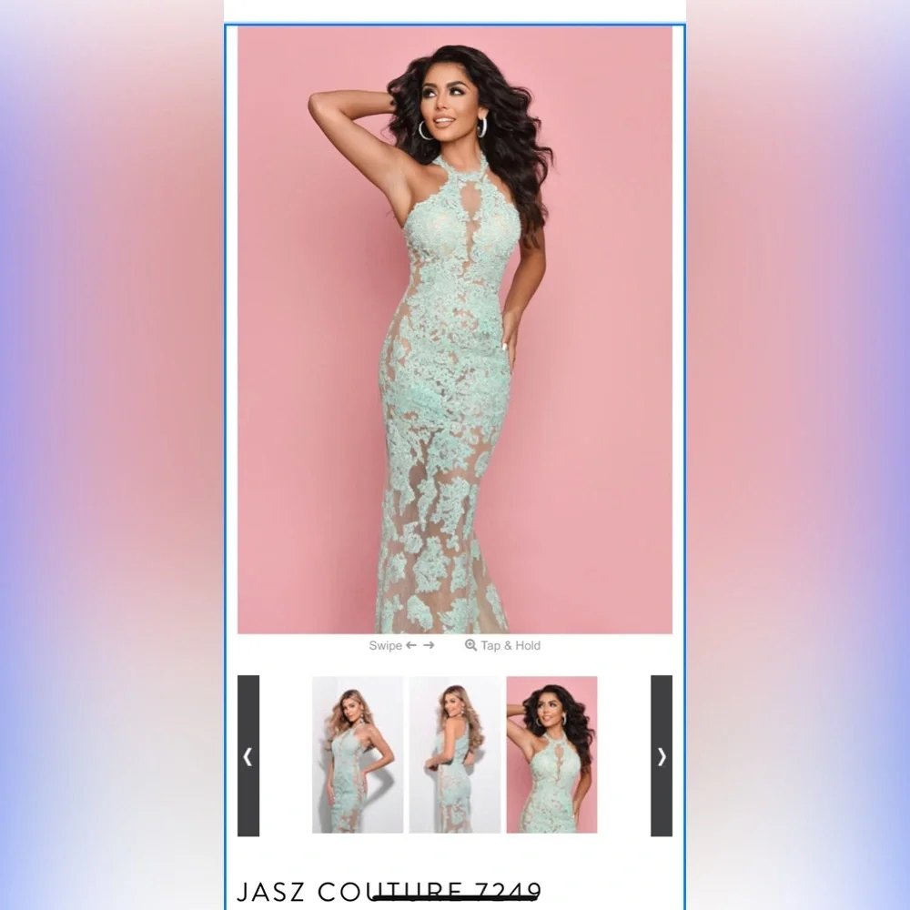 Jasz Couture 7249 formal prom dress - Picture 3 of 6